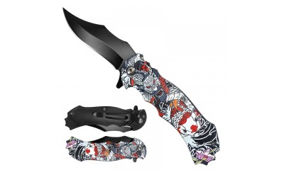 Falcon Dragon Handle Spring Assisted Knife KS1205-10