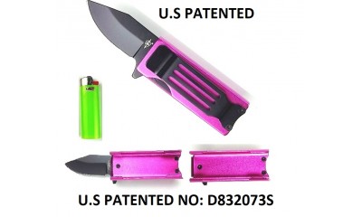 Falcon Spring Assisted Lighter Knife Green KS1516PK