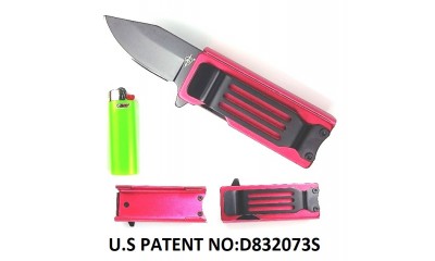 Falcon Spring Assisted Lighter Knife Red KS1516RD