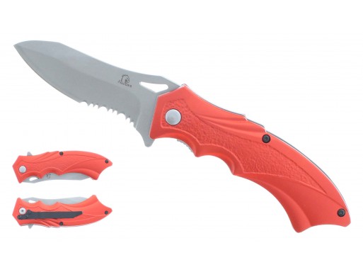 Falcon 7 3/4" Spring Assisted Pocket Knife Red KS1649RD