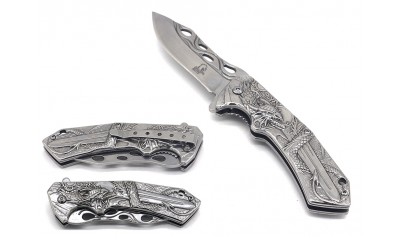 Falcon Spring Assisted Knife Dragon Handle KS30259CH