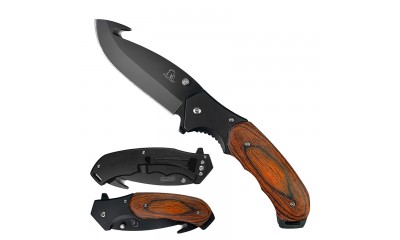 Falcon Spring Assisted Knife Wood Handle KS30279BWD