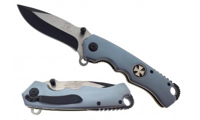 Falcon Spring Assisted Pocket Knife 2/ Medallion KS3083GY-CR