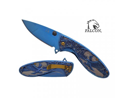 Falcon 7.75" Spring Assisted Knife KS3607BL