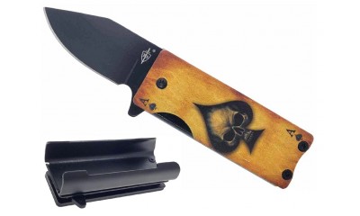 Falcon Ace of Spades Lighter Knife Case KS1515AS