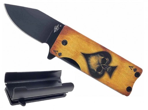 Falcon Ace of Spades Lighter Knife Case KS1515AS